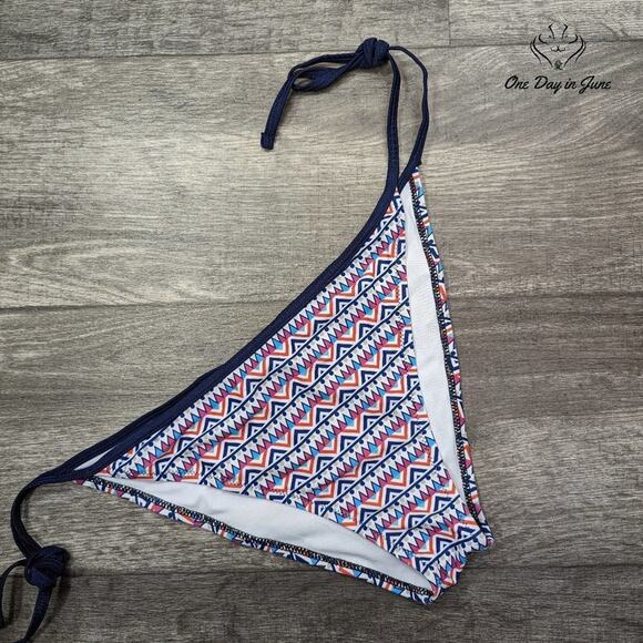 CharmLeaks Tribal Print Tie Side Bikini Bottom Size XL - Picture 1 of 3